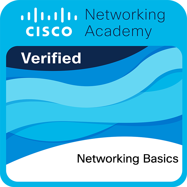 Cisco Networking Academy Verified Networking Basics Logo