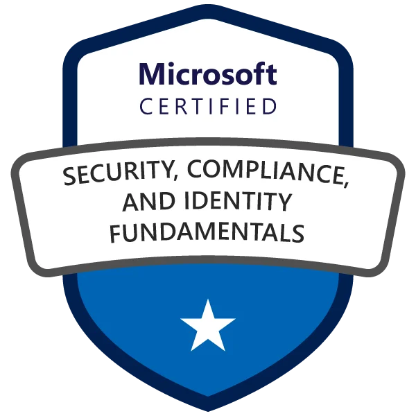 Microsoft Certified: Security, Compliance, and Identity Fundamentals Logo